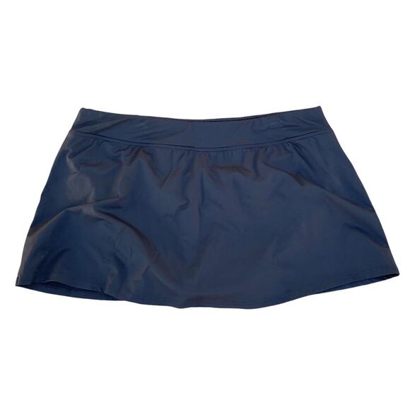 Lands’ End Black Swim Skirt Skort Size 16W - Picture 1 of 5